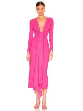 solace london hot pink dress | Dresses | Solace London Lorena Midi TB274